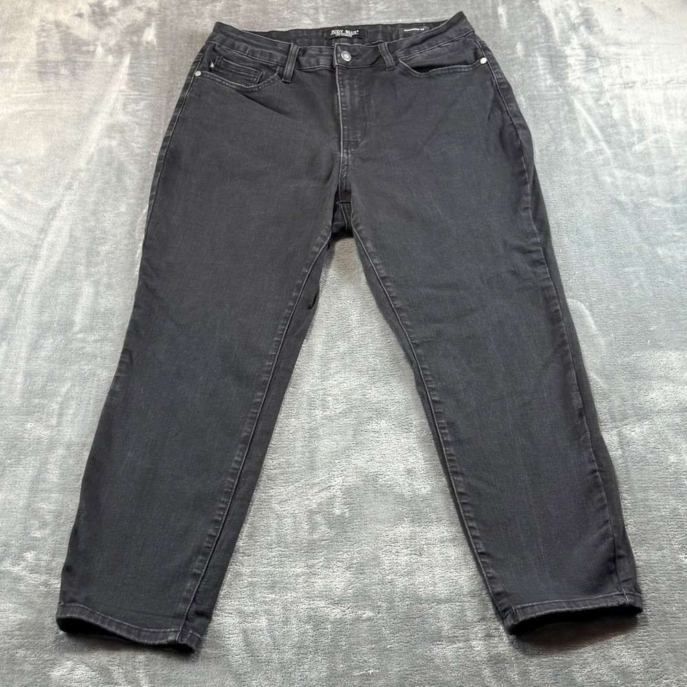 Judy Blue Boyfriend Fit Black Jeans Women 16W High Rise JB88175-BK